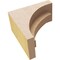 Ekena Millwork 3"W x 6"D x 6"H Classic Rivera Rough Cedar Woodgrain TimberThane Corbel, Primed Tan CORUR03X06X06RIVRCPR - alternate 3